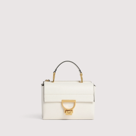 Coccinelle Arlettis Small Bianco Pearl Fronte